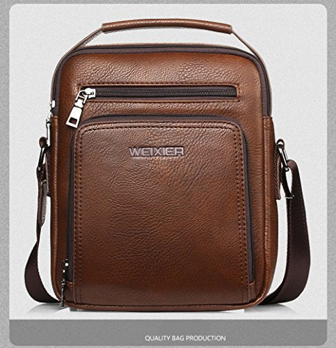 Weixier men's Leather shoulder bag Mens handbag | Weixier Shop